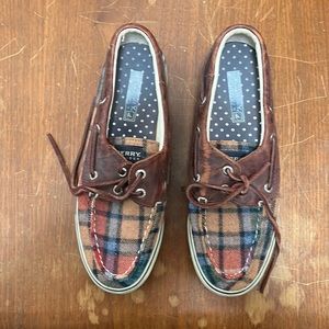 Sherry loafers. Madras print. Gently used, only worn a few times.